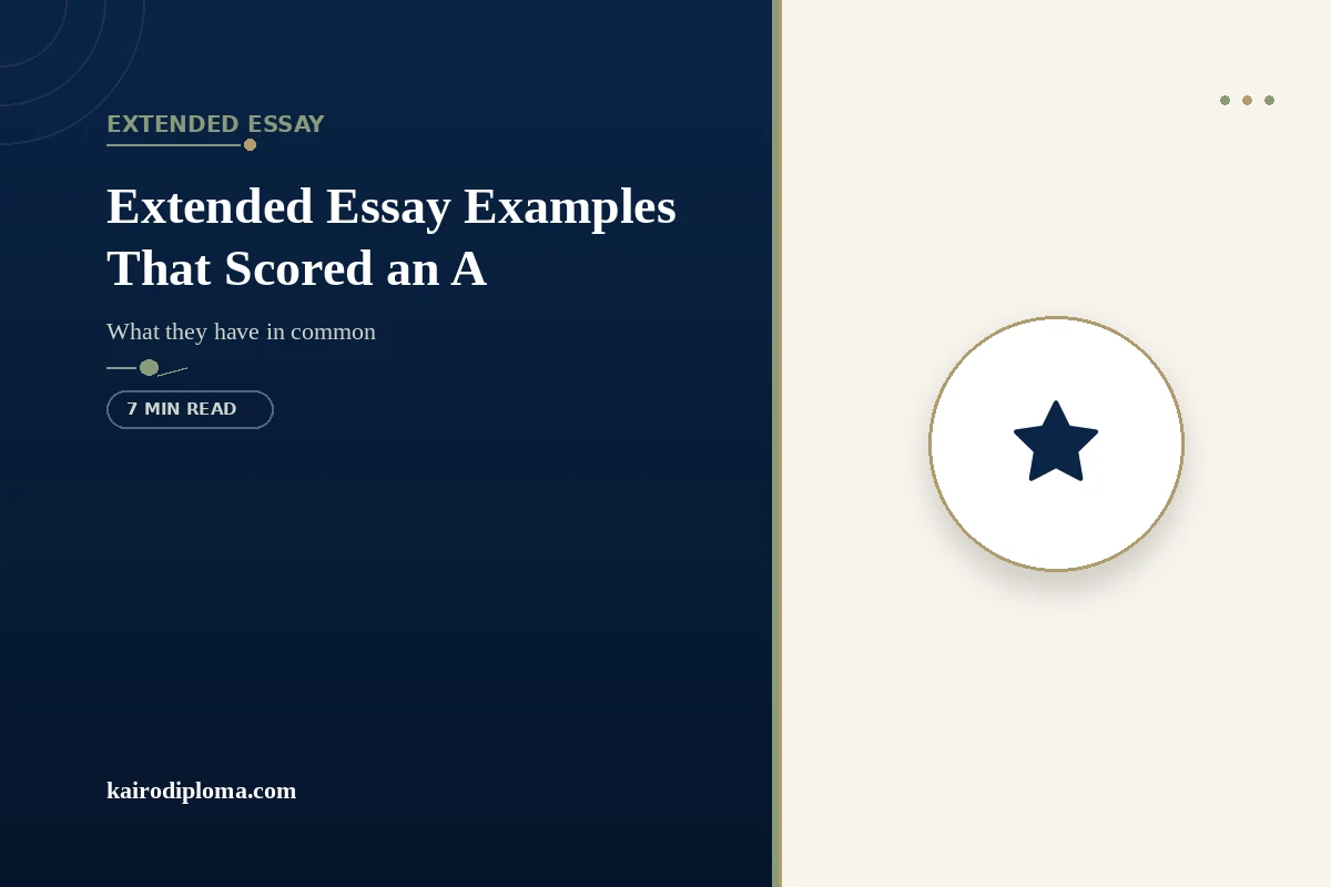 Extended Essay Examples That Scored an A: What They Have in Common